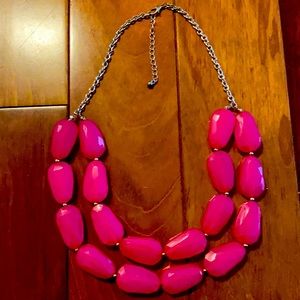 Hot pink necklace